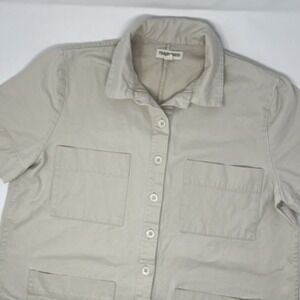 Tradlands Finn Cotton Jumpsuit Romper Natural Beige Cottagecore Size Medium